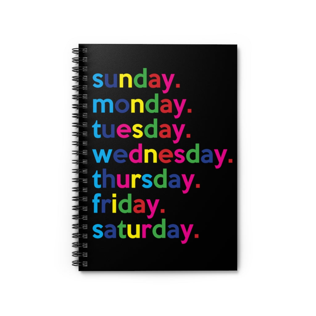 Monday Tuesday Wednesday Thursday Friday Saturday Sunday: Funny Emoji Days  of the Week Journal, 8x10 Softcover Notebook with 200 Lined Pages of  College Ruled Paper for School, Home and Work - Tri-Moon