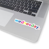 Wednesday: Days Of The Week Kiss-Cut Stickers For Calendar, Notebooks, Journals, Laptops (2 x 2, 3 x 3, 4 x 4, 6 X 6 ) Transparent & White