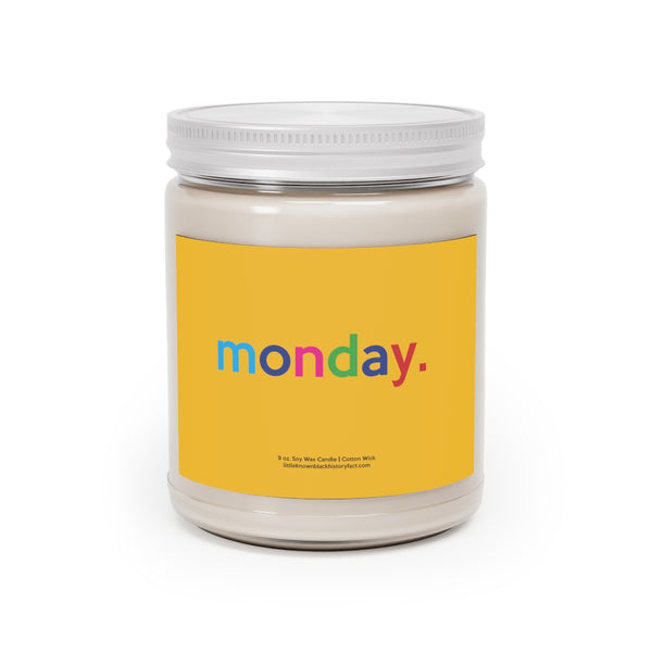 Monday + Days Of Week Scented Candle Home Decor, House Warming, Birthday, Anniversary, Coworker Candle Gift