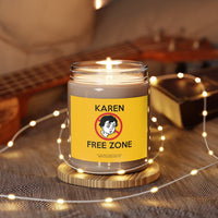 Karen Free Zone Funny Scented Candle Home Decor, House Warming, Birthday, Graduation, Anniversary, Father's Day Gift