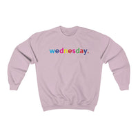 Wednesday Weekday College Unisex Crewneck Sweatshirt + Fall + Gift For Her + Gift for Mom + Christmas Birthday Gift + Boyfriend Sweatshirt