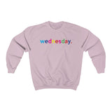 Wednesday Weekday College Unisex Crewneck Sweatshirt + Fall + Gift For Her + Gift for Mom + Christmas Birthday Gift + Boyfriend Sweatshirt