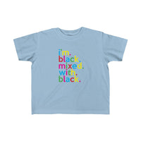 I'm Black Mixed With Black + Black History + Kid's Fine Jersey Tee