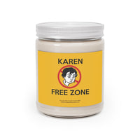 Karen Free Zone Funny Scented Candle Home Decor, House Warming, Birthday, Graduation, Anniversary, Father's Day Gift