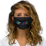 Drunk Washable + Reusable Face Mask Cloth Cover + Graphic Quote + Logo + Made in USA + Everyday Wear Mask + Christmas Gift + Gag