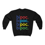 BIPOC Black Indigenous People Of Color + Anti-Racist T-Shirt + White Ally T-Shirt + Black Lives Matter + Black Owned Shop + Sweatshirt