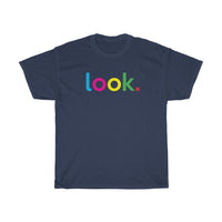 Look Unisex Heavy Cotton Tee / Virtual Teaching / Virtual Teaching Tee / Virtual Student / College Student tees / Back To School Shirts