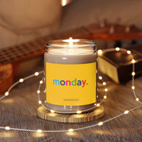 Monday + Days Of Week Scented Candle Home Decor, House Warming, Birthday, Anniversary, Coworker Candle Gift