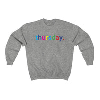 Thursday Weekend College Unisex Crewneck Sweatshirt + Fall + Gift For Her + Gift for Mom + Christmas Birthday Gift + Boyfriend Sweatshirt