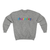 Thursday Weekend College Unisex Crewneck Sweatshirt + Fall + Gift For Her + Gift for Mom + Christmas Birthday Gift + Boyfriend Sweatshirt