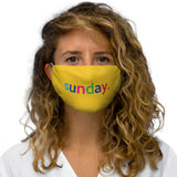 Sunday Work Week Washable + Reusable Face Mask Cloth Cover + Graphic Quote + Logo + Made in USA + Everyday Wear Mask