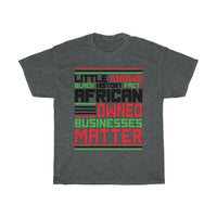 Little Known Black History Fact: African Owned Businesses Matter T-Shirt