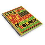 Little Known Black History Fact: I Am Not A Person Of Color I Am Black American Journal Spiral Notebook (5.98 x 7.99)