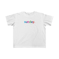 Sunday + Weekend +Weekday shirt + Kid's Fine Jersey Tee + Kids Clothing for Girls and Boys + Unisex Shirts