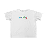 Sunday + Weekend +Weekday shirt + Kid's Fine Jersey Tee + Kids Clothing for Girls and Boys + Unisex Shirts