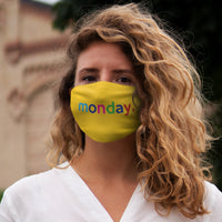 Monday Work Week Washable + Reusable Face Mask Cloth Cover + Graphic Quote + Logo + Made in USA + Everyday Wear Mask + Christmas Gift