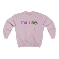 Thursday Weekend College Unisex Crewneck Sweatshirt + Fall + Gift For Her + Gift for Mom + Christmas Birthday Gift + Boyfriend Sweatshirt