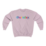 Thursday Weekend College Unisex Crewneck Sweatshirt + Fall + Gift For Her + Gift for Mom + Christmas Birthday Gift + Boyfriend Sweatshirt