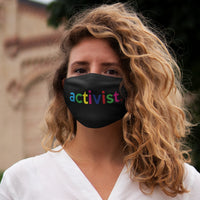 Activist Work Week Washable + Reusable Face Mask Cloth Cover + Graphic Quote + Logo + Made in USA + Everyday Wear Mask + Christmas Gift