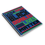 Little Known Black History Fact: Black Disabled Lives Matter Writing Journal Spiral Notebook (5.98 x 7.99)