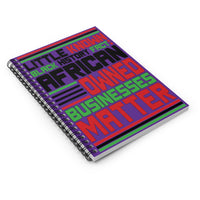 Little Known Black History Fact: African Owned Businesses Matter Writing Journal Spiral Notebook (5.98 x 7.99)