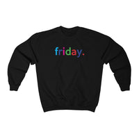 Friday Weekend College Unisex Crewneck Sweatshirt + Fall Trend + Gift For Her + Gift for Mom + Christmas Gift + Boyfriend Sweatshirt