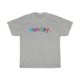 Sunday: Days of Week T-Shirt Weekend Unisex Tee