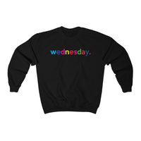 Wednesday Weekday College Unisex Crewneck Sweatshirt + Fall + Gift For Her + Gift for Mom + Christmas Birthday Gift + Boyfriend Sweatshirt