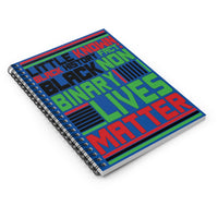 Little Known Black History Fact: Black Non-Binary Lives Matter Writing Journal Spiral Notebook (5.98 x 7.99)