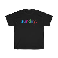 Sunday: Days of Week T-Shirt Weekend Unisex Tee