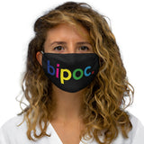 BIPOC Black Indigenous POC Face Cloth Mask + Washable + Reusable + Graphic Quote + Made in USA + Everyday Wear Mask