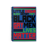 Little Known Black History Fact: Black Gay Men Lives Matter Writing Journal Spiral Notebook (5.98 x 7.99)