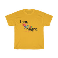 I Am Not Your Negro T-Shirt + James Baldwin Tee + Civil Rights Clothing + Protest Shirt + Hebrew + Fight The Power Shirt + Black Lettering