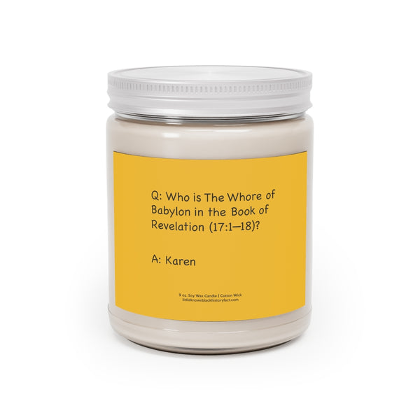 Who Is The Whore Of Babylon In The Book Of Revelation? Christian Scented Candle Home Decor, House Warming, Birthday, Anniversary, Coworker Gift