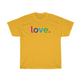 Love Unisex Heavy Cotton Tee / Love Over Hate tees / Gift For Fiance / Gift For Wife / Gift For Husband / Gift For Grandma / Gift For Mom