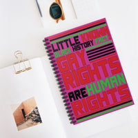 Little Known Black History Fact: Gay Rights Are Human Rights Writing Journal Spiral Notebook (5.98 x 7.99)