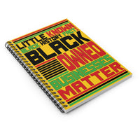 Little Known Black History Fact: Black Owned Businesses Matter Writing Journal Spiral Notebook (5.98 x 7.99)