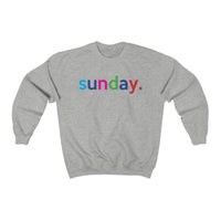 Sunday Weekend College Unisex Crewneck Sweatshirt + Fall Trend + Gift For Her + Gift for Mom + Christmas Gift + Boyfriend Sweatshirt