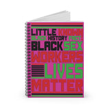 Little Known Black History Fact: Black Sex Workers Lives Matter Writing Journal Spiral Notebook (5.98 x 7.99)