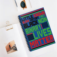 Little Known Black History Fact: Black Non-Binary Lives Matter Writing Journal Spiral Notebook (5.98 x 7.99)