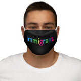 Immigrant + Washable + Reusable Face Mask Cloth Cover + Graphic Quote + Logo + Made in USA + Everyday Wear Mask + Christmas Gift