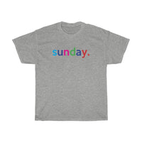 Sunday: Days of Week T-Shirt Weekend Unisex Tee