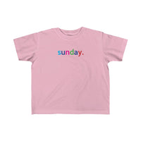 Sunday + Weekend +Weekday shirt + Kid's Fine Jersey Tee + Kids Clothing for Girls and Boys + Unisex Shirts