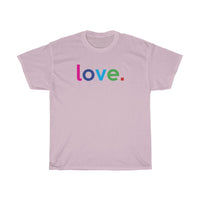 Love Unisex Heavy Cotton Tee / Love Over Hate tees / Gift For Fiance / Gift For Wife / Gift For Husband / Gift For Grandma / Gift For Mom