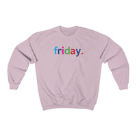 Friday Weekend College Unisex Crewneck Sweatshirt + Fall Trend + Gift For Her + Gift for Mom + Christmas Gift + Boyfriend Sweatshirt