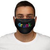 Drunk Washable + Reusable Face Mask Cloth Cover + Graphic Quote + Logo + Made in USA + Everyday Wear Mask + Christmas Gift + Gag